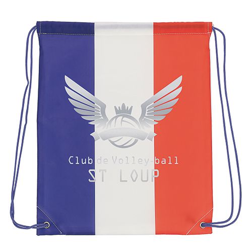 objet publicitaire - gymbag publicitaire drapeau France