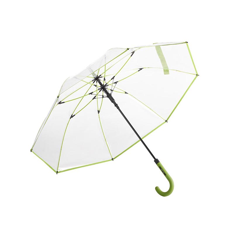 Parapluie personnalisé Pure - Parapluie transparent rouge