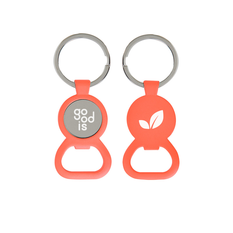 Porte-clés personnalisable jeton décapsuleur magnétique - Goodies