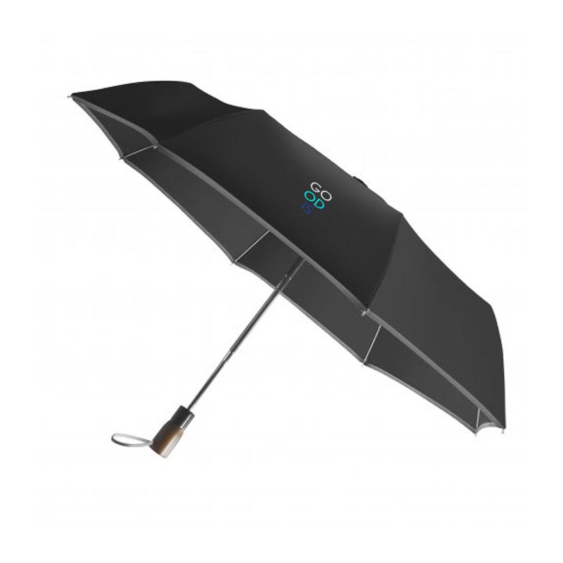 Parapluie publicitaire écologique pliable Lumirain