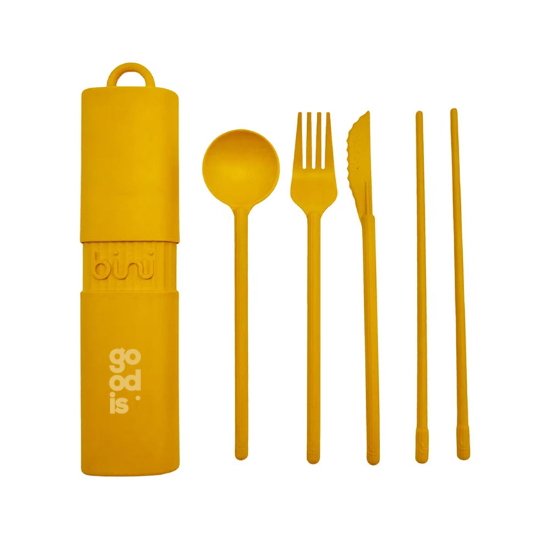 Set de couverts publicitaires en bambou | Cadeau d’entreprise