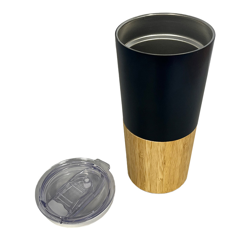 Mug isotherme en inox recyclé certifié et bambou Envnat 500 ml_4