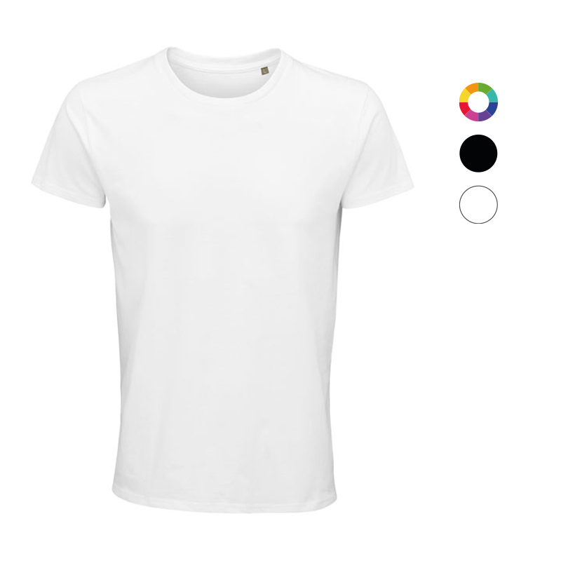 T-shirt publicitaire blanc en coton bio Crusader 