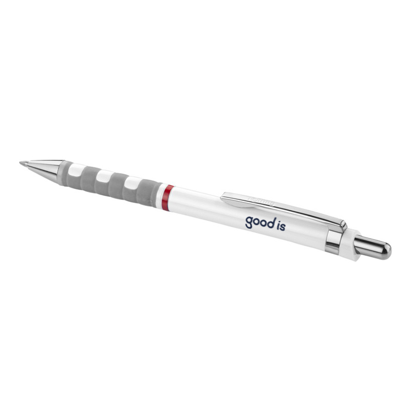 Stylo bille publicitaire Rotring® Tikky blanc - stylo personnalisable