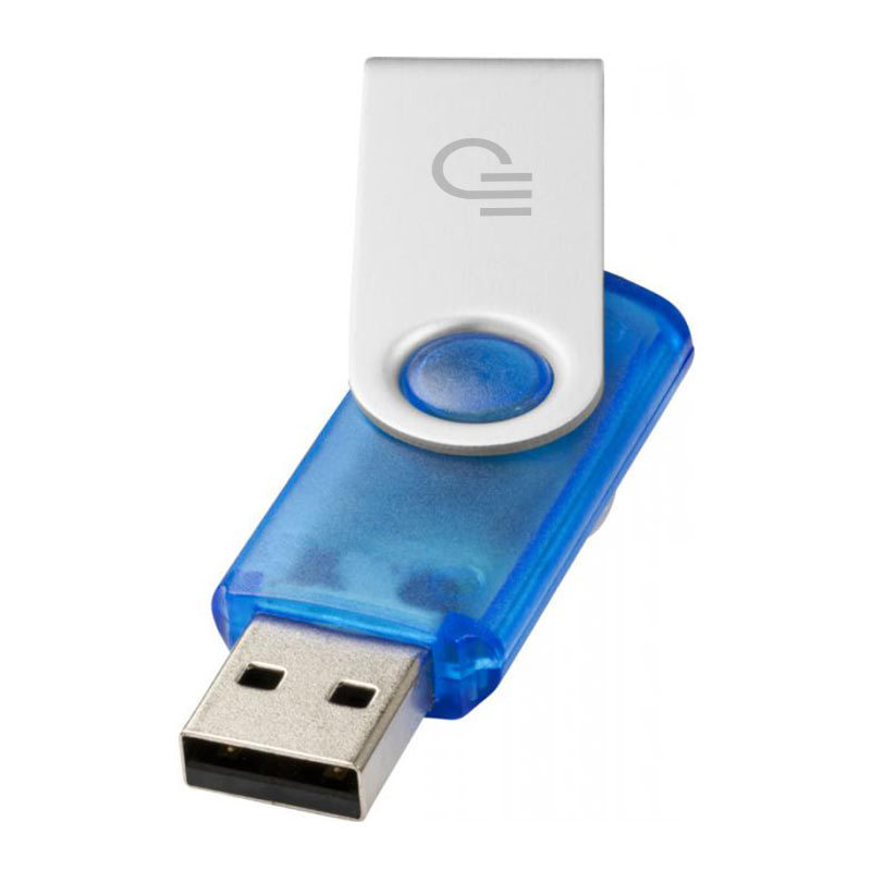 Clé USB rotative translucide