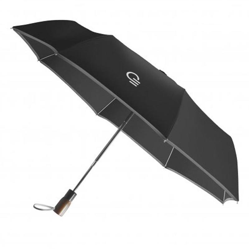 Parapluie publicitaire écologique pliable Lumirain