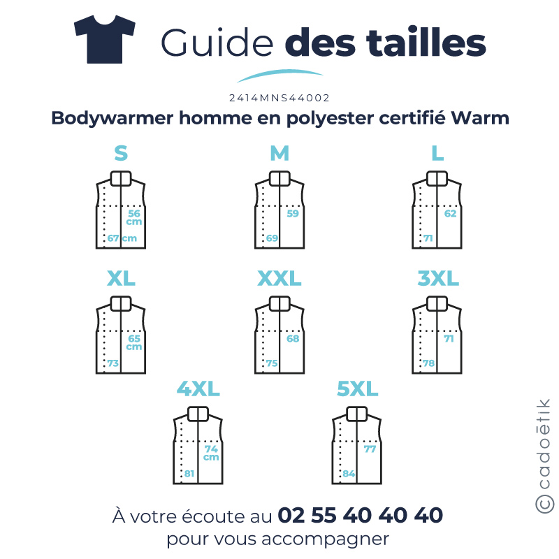Bodywarmer homme en polyester certifié Warm_4