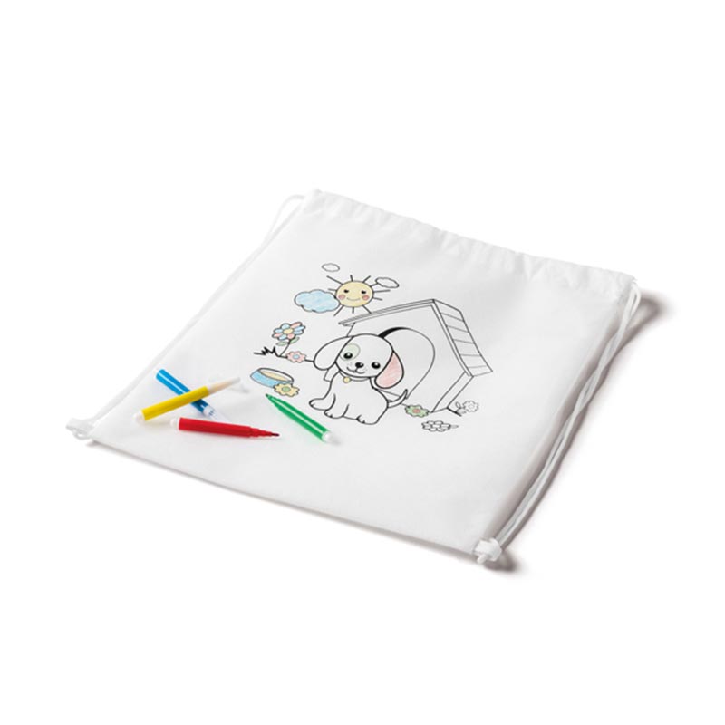 Tote bag publicitaire - Sac à dos à colorier Snoopy