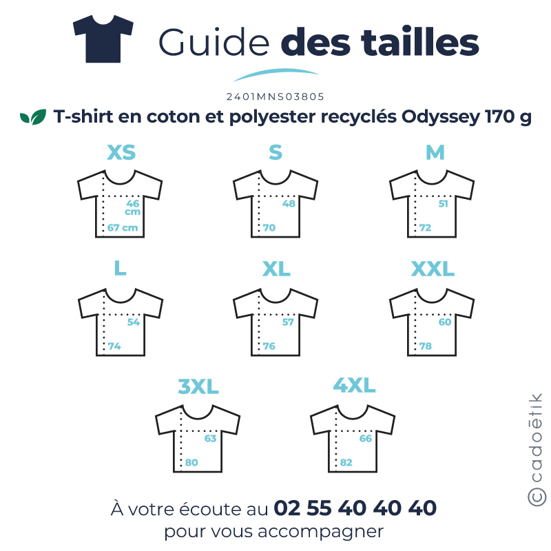 T-shirt en coton et polyester recyclés Odyssey 170 g_4