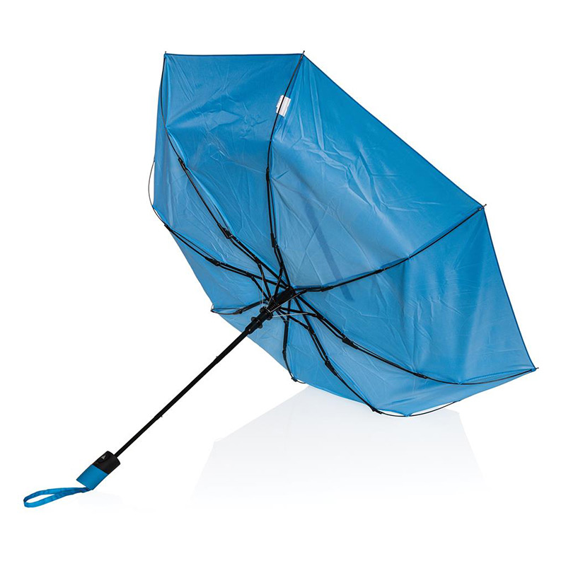 Mini parapluie pliable en rPET automatique Impact Aware™ Button 21"_3