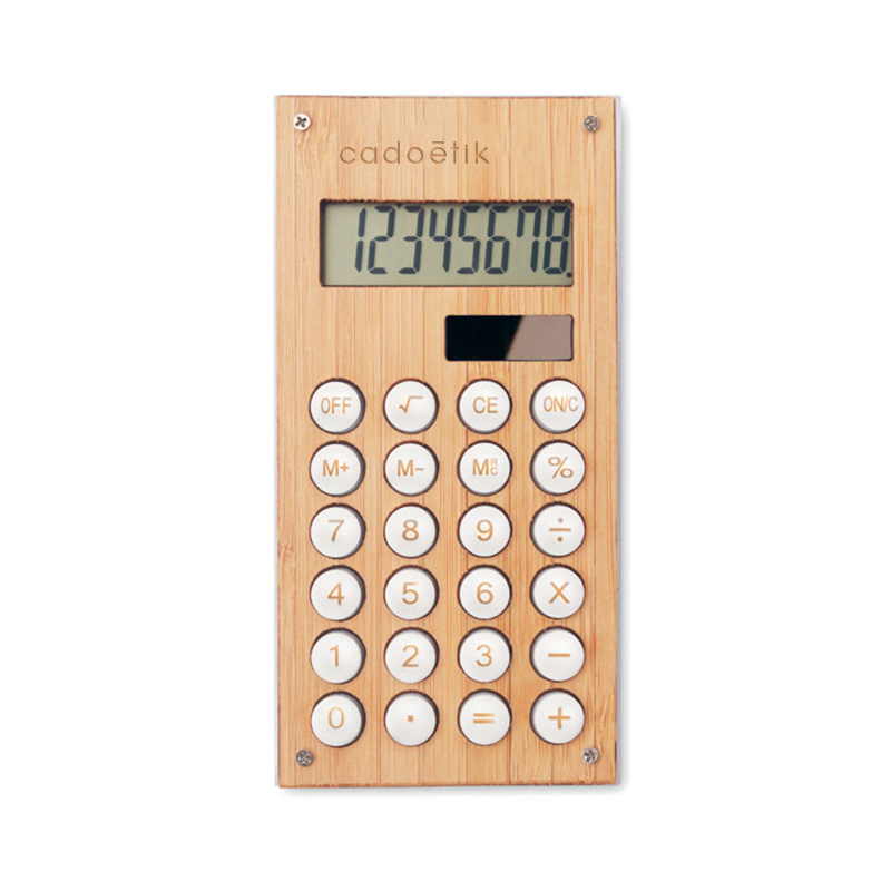 Calculatrice en bambou Calcubam_1