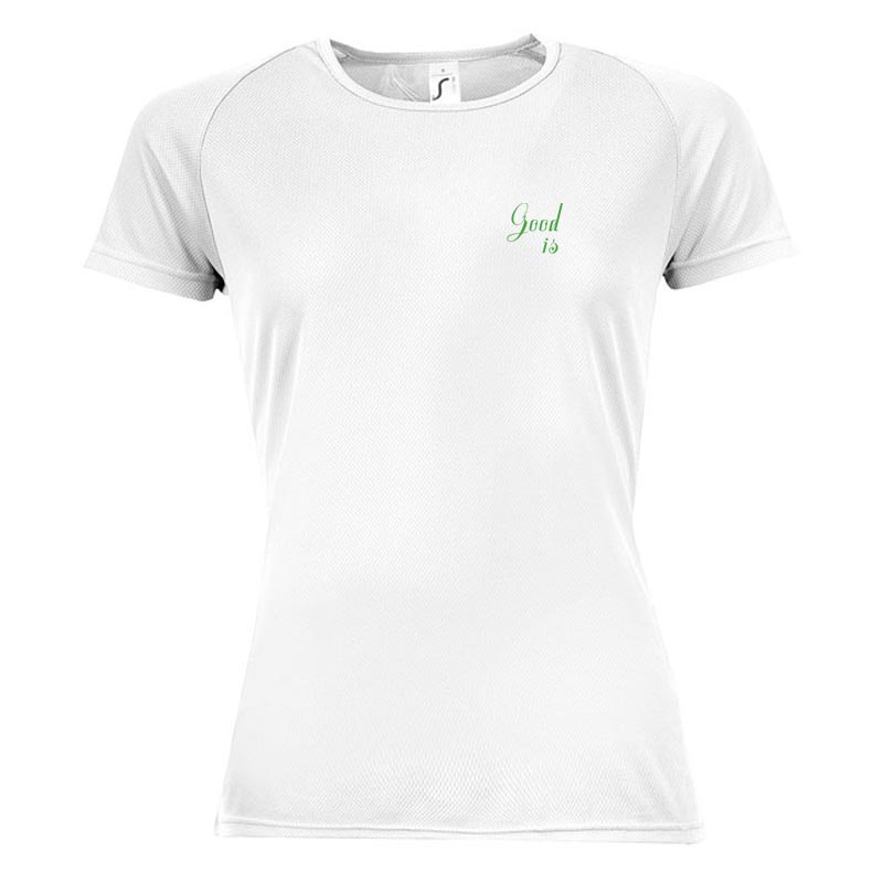 T-shirt publicitaire femme Sporty - Coloris blanc
