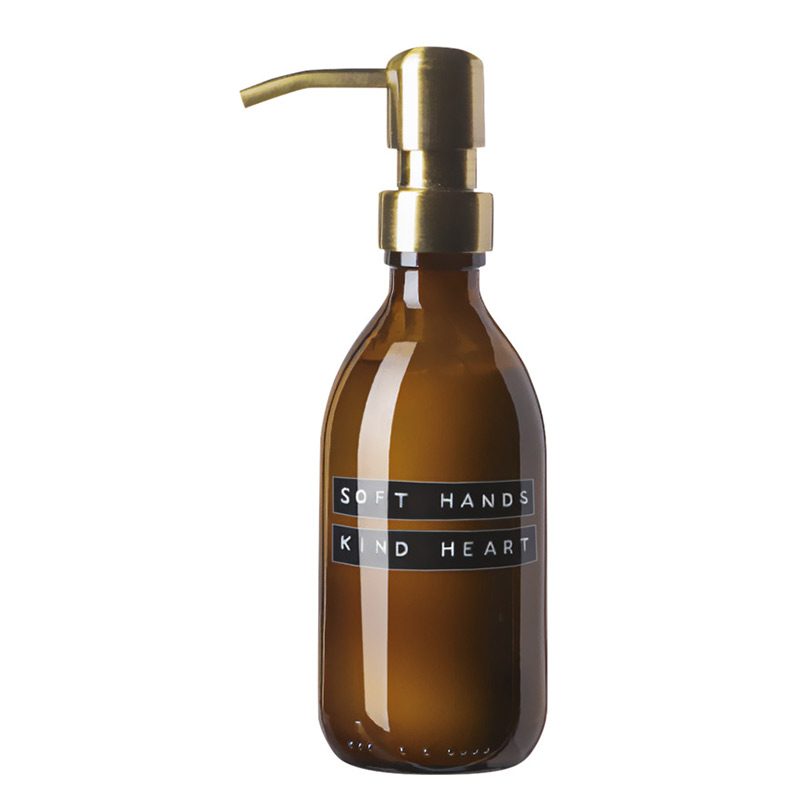 Distributeur de savon en verre Wellmark Ambre 250 mL_2