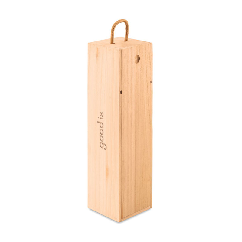 Boite à vin personnalisable en bois Vinbox - cadeau d'entreprise sommelier