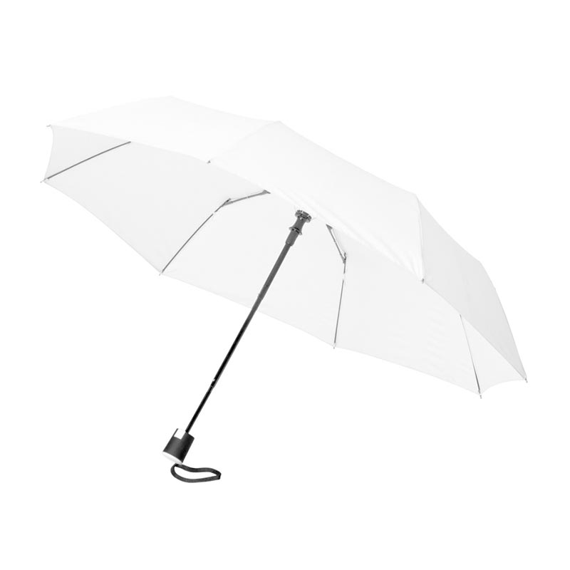 Parapluie publicitaire 21" 3 sections ouverture automatique Wali - parapluie personnalisé - magenta
