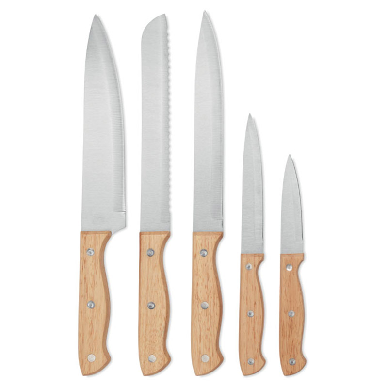 Ensemble de 5 couteaux en bois Gourmet_2