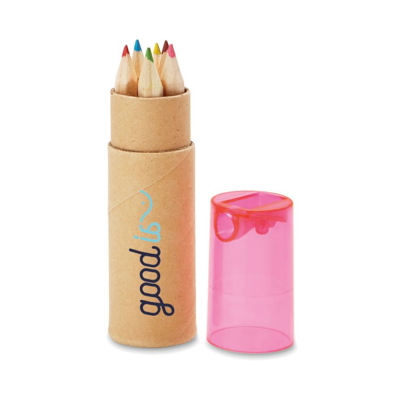 Goodies entreprise - Tube de 6 crayons de couleur Petit Lambut