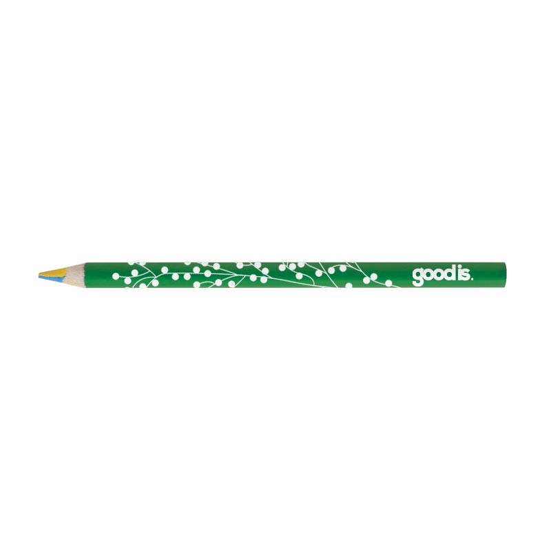 goodies écoresponsable - crayon de couleur publicitaire 4 couleurs Eco
