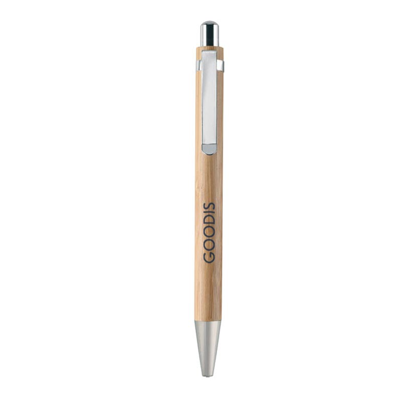 Parure stylo bille et portemine en bambou Bambooset_2