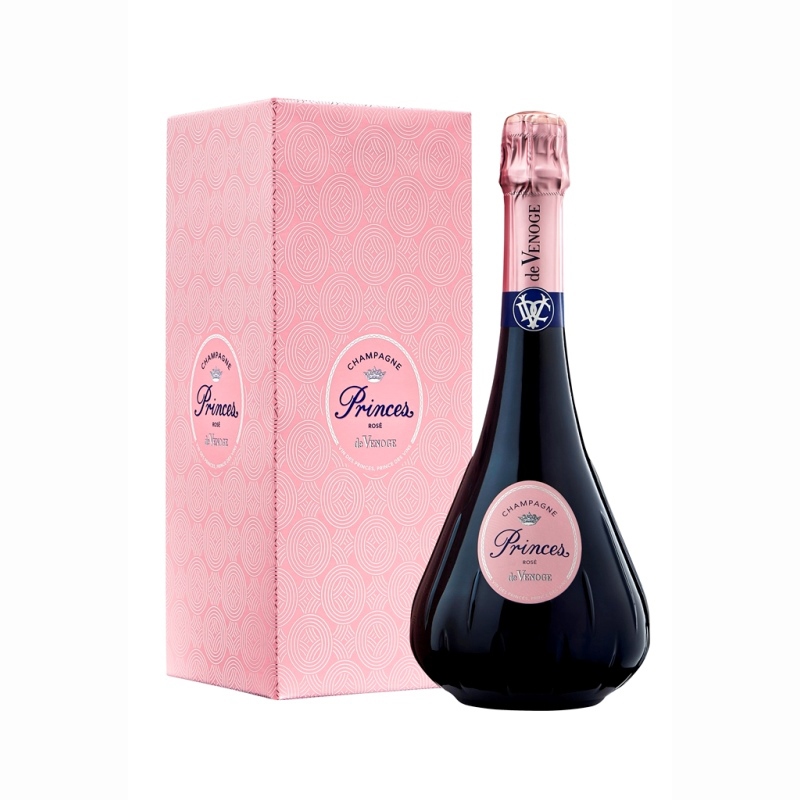 Champagne Prince Rosé sous étui - cadeau d'entreprise