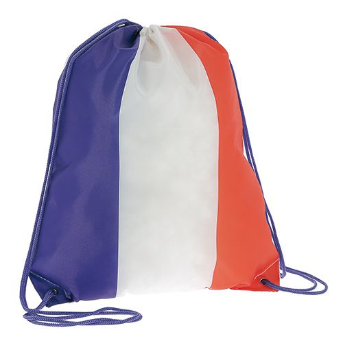objet publicitaire coupe du monde - gymbag personnalisé drapeau France