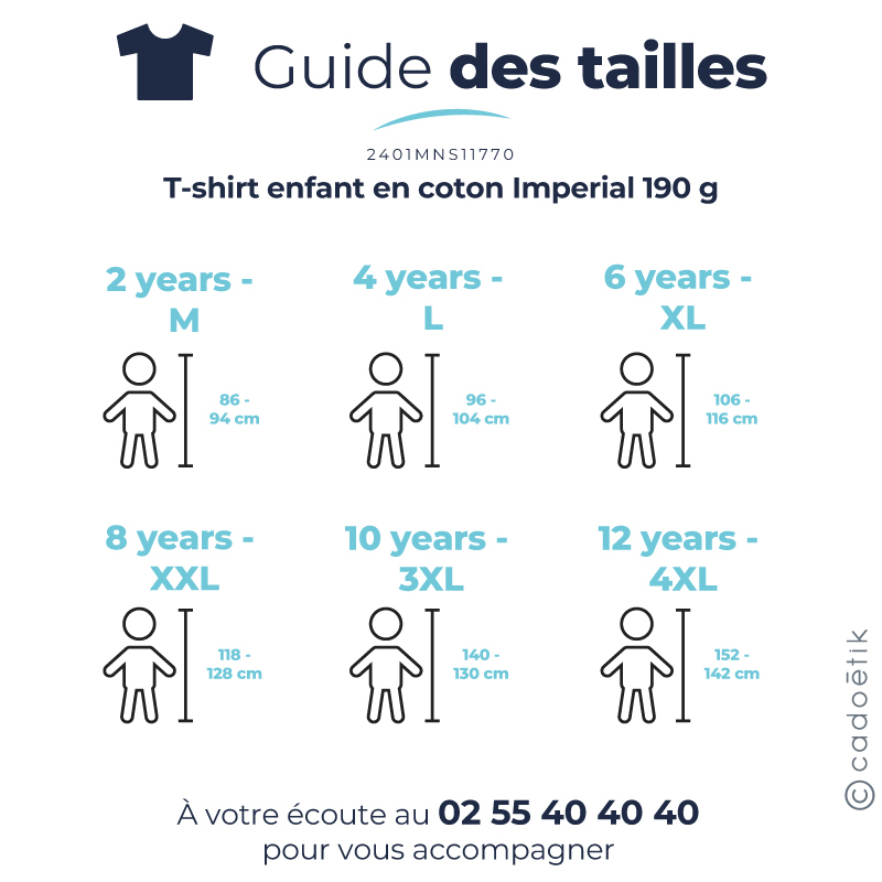 T-shirt enfant en coton Imperial 190 g_7