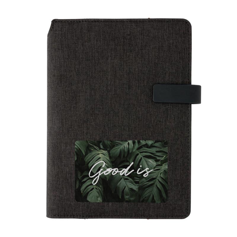 Housse organisateur pour carnet de notes publicitaire A5 Osaka - Cadeau publicitaire