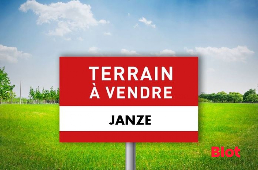 À VENDRE PAR BLOT IMMOBILIER – TERRAIN À BÂTIR VIABILISÉ DE 606 M² – JANZÉ