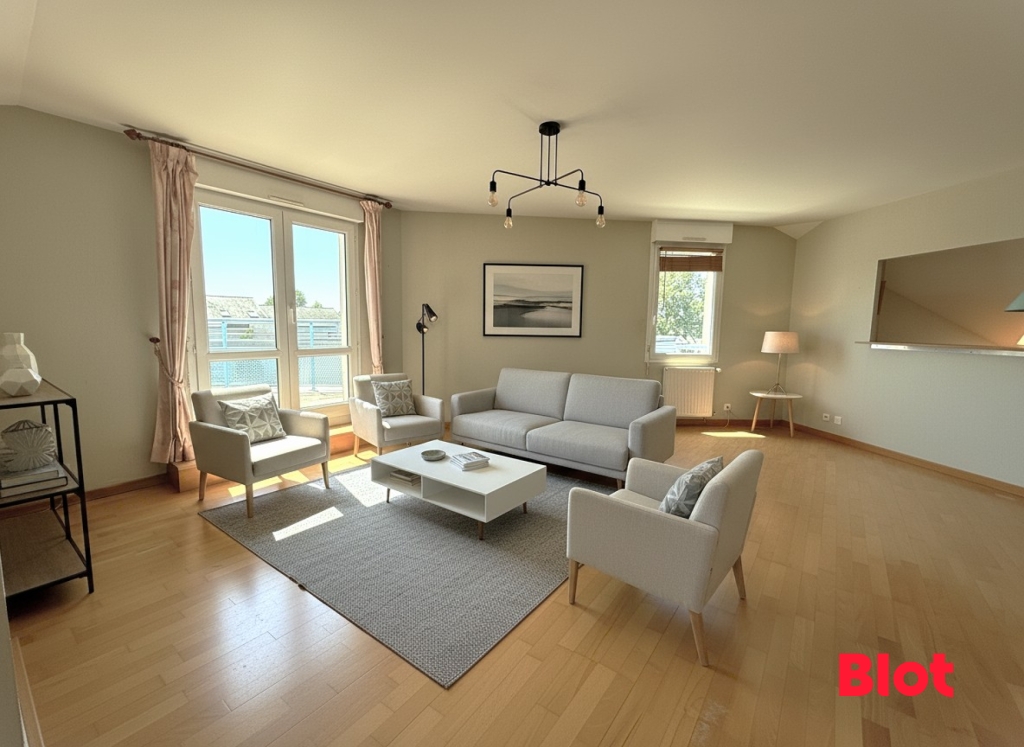 BLOT IMMOBILIER - Appartement 3 chambres avec terrasse et garage – Centre de Saint-Grégoire