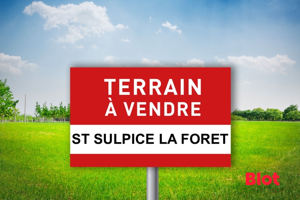 BLOT IMMOBILIER LIFFRÉ- Terrain de 647 m² constructible viabilisé – Libre de constructeur – Saint-Su