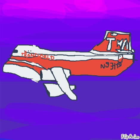 TWA Flight 800 - Crash Animation 
