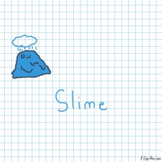 FlipAnim  Flip book animation, Blue slime, Flip book