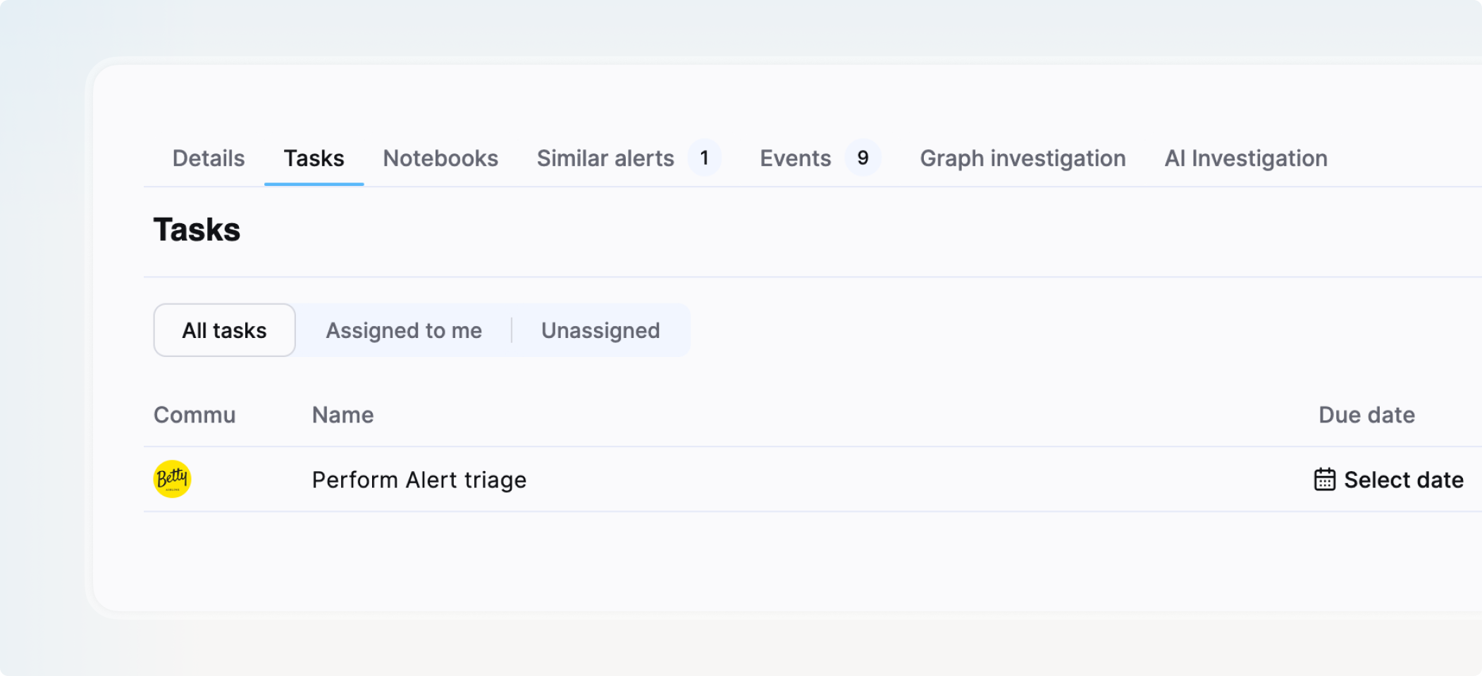 tasks