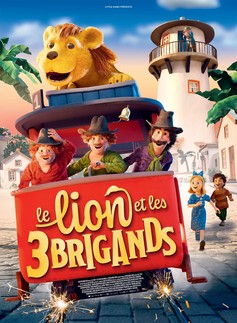 Affiche du film Le Lion et les 3 brigands
