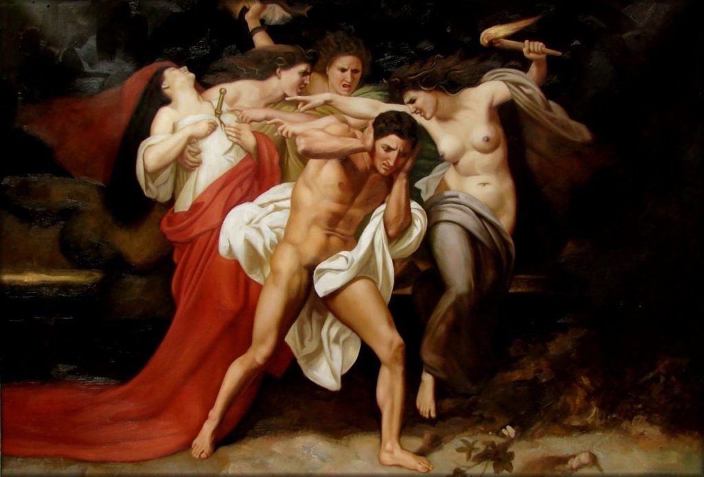 Oreste poursuivi par les Furies par William-Adolphe Bouguereau (1862