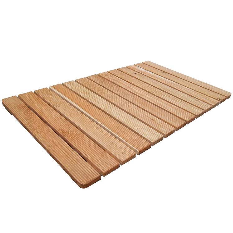 100% Eco-Friendly antiscivolo 53 x 36 cm Pedana per doccia in legno di bambù per uso in spazi interni ed esterni rettangolare 