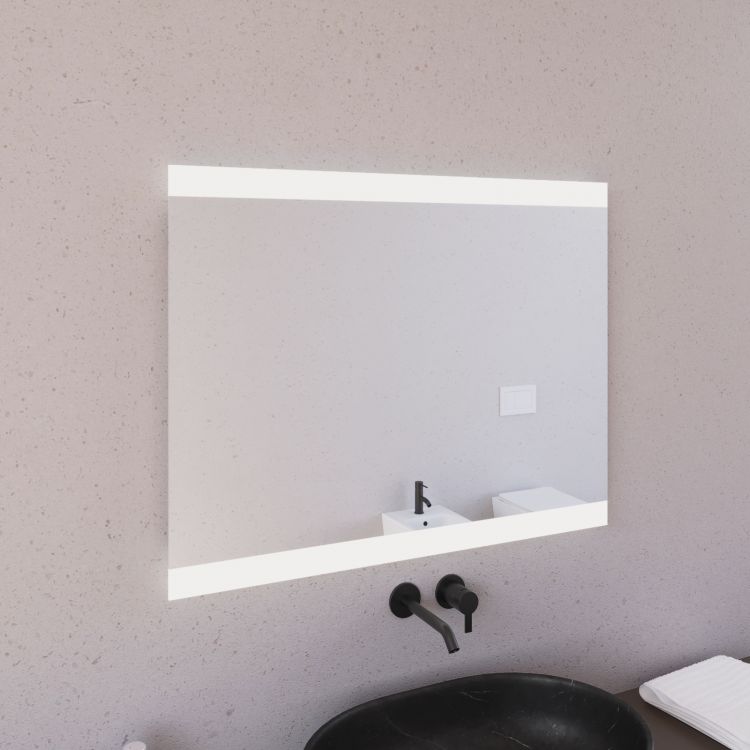 Bianco Caldo 3000K Specchio LED Premium Specchio per Bagno ARTTOR M1CP-40-40x40 Specchio a Muro Pronto per Essere Appeso Specchio con Illuminazione Dimensioni dello Specchio 40x40 cm 