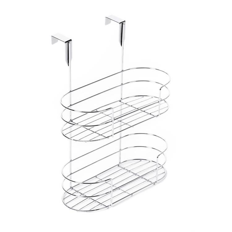 ecooe Set di 4 ganci per doccia senza foratura con 3 anelli in silicone per doccia in vetro porta asciugamani e supporto per lavapavimenti doccia 