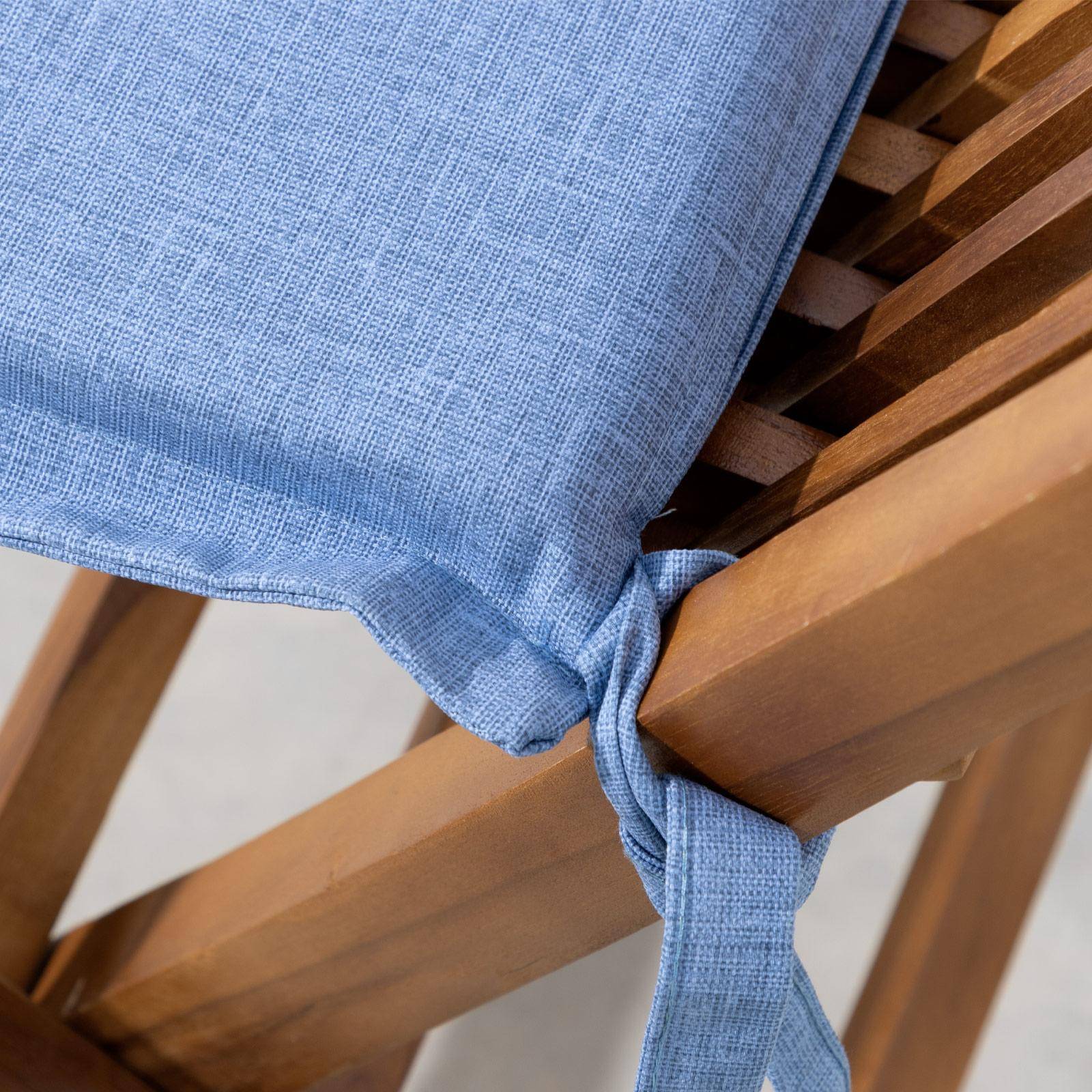 da 40X40 cm Blu Cuscino per sedia in cotone 