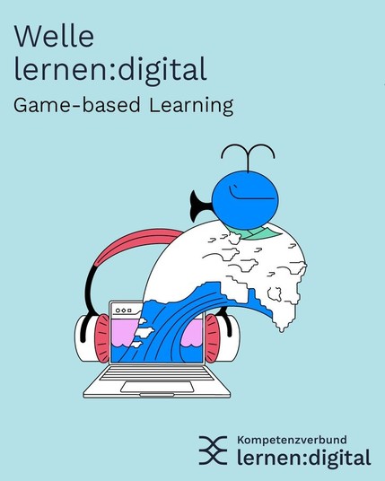 Sharepic des podcasts der Welle lernen:digital zum Thema Game-based learning
