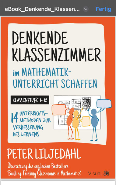 Das Cover des Buches „Denkende Klassenzimmer im Mathematikunterricht schaffen“ von Peter Liljedahl