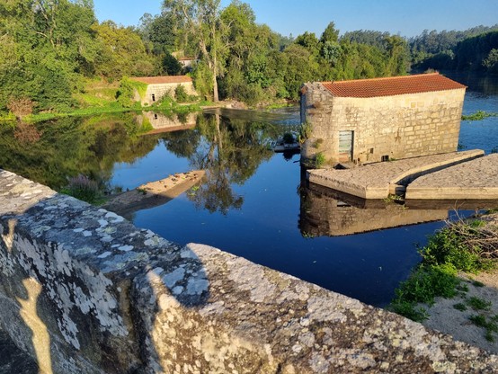 Fluss mit Spiegelungen