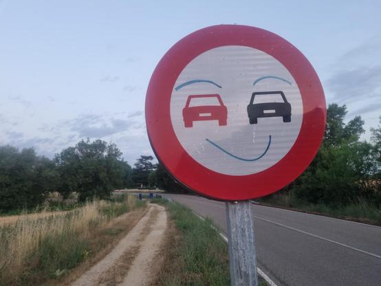 Auto Überholverbot als Smiley erweitert 
