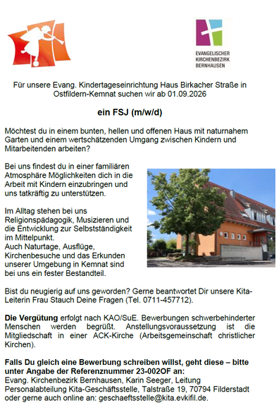 Stellenausschreibung