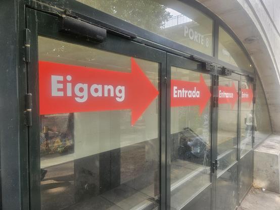Eigang statt Eingang