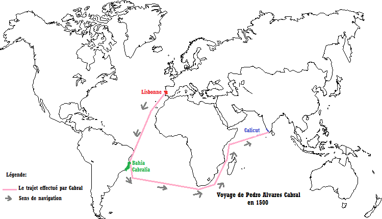 Voyage de Pedro Alvares Cabral en 1500