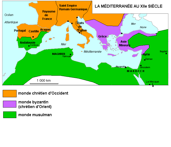 La Méditerranée au XIIe siècle
