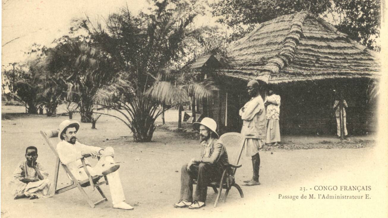 Congo Francais : Passage de M. l'Administrateur Congo Francais : Passage de M. l'Administrateur