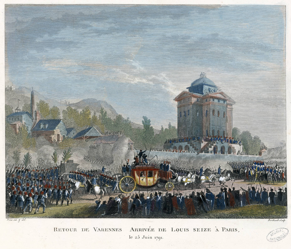 Retour de Varennes – Arrivée de Louis XVI à Paris