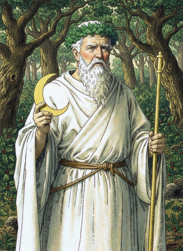 Représentation imaginaire d'un druide